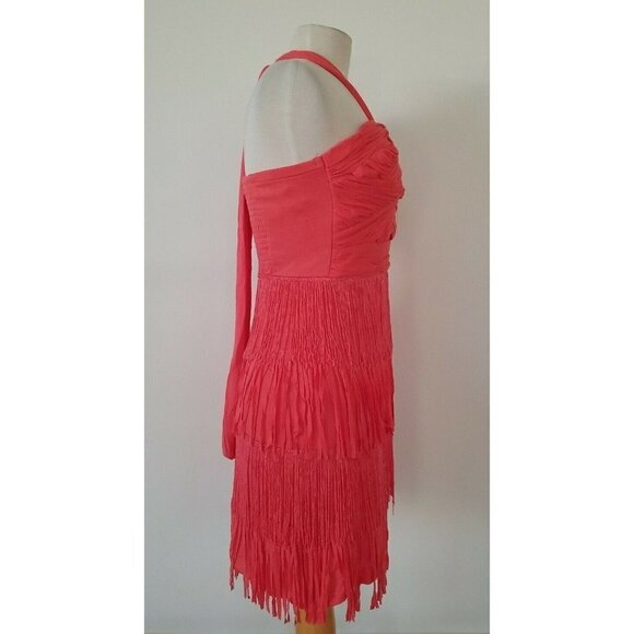 Point Salmon Party Dress Sized Small - Picture 2 of 5